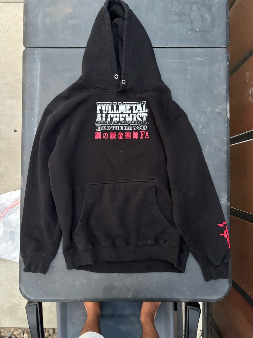 Fullmetal Alchemist Brotherhood Black Graphic Hoodie